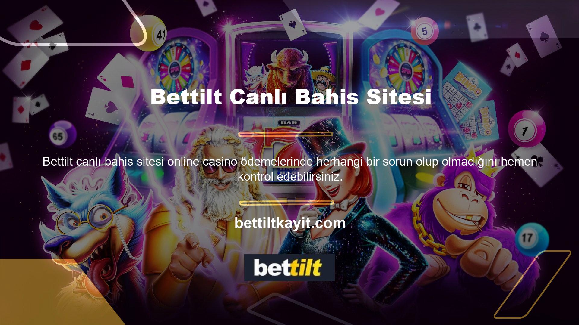 Yeni Bettilt online casino sitesine üye olduğunuzda, bonus alan ve aynı zamanda kar elde eden ilk kişi siz olacaksınız